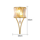 Axyaa Crystal Wall Lights: Modern Scandinavian Luxury for Bedroom, Living Room, and Hallway