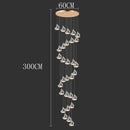 Axyaa Nordic Stair Chandelier Living Room Dining Pendant Ceiling Light Indoor Lighting