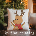 Axyaa Christmas Reindeer & Santa Pillows for Sofa Bedroom Car Cover