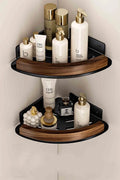 Axyaa Triangular Wall Mounted Corner Shelf - Bathroom & Kitchen Organizer Rack
