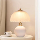 Axyaa Mushroom Glass Ceramic Bedside Lamp