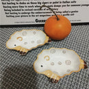 Axyaa Ceramic Sheep Small Dish for Household Tomato Sauce - Set of 3