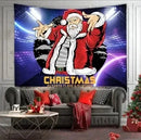 Axyaa Santa Claus Pattern Tapestry: Festive Living Room Wall Decoration