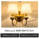 Axyaa Copper LED Color Wall Lamp for Bedroom Living Room TV Background Lighting