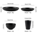 Axyaa Round Wheat Straw Bowls Set of 8 - Eco-Friendly Unbreakable Salad Bowls