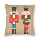 Axyaa Nutcracker Doll Print Sofa Cushion Cover - Home Decoration & Party Bedding