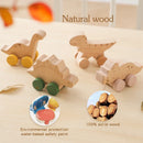 Axya Dinosaur Wooden Building Blocks Car Educational Toys