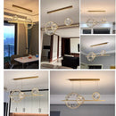 Axyaa Luxury LED Crystal Chandelier for Dining Room and Kitchen