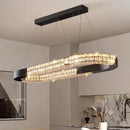 Axyaa Crystal Chandelier Pendant Light for Living and Dining Room Luxe Lighting