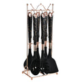 Axyaa Silicone Kitchenware Set with Storage Rack - 8 Piece Cooking Tools