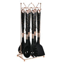 Axyaa Silicone Kitchenware Set with Storage Rack - 8 Piece Cooking Tools