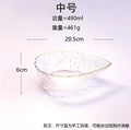 Axyaa Glass Water Drop Fruit Bowl Set - 490ml