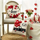 Axyaa Love Tree Balloon Rose Pillowcase - Home Sofa Cushion Cover