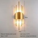 Axyaa Crystal Wall Lamp - Modern Luxury Bedroom Bedside Minimalist Hotel Lighting