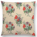 Axyaa Botanical Floral & Butterfly Cushion Cover - Home Decor Sofa Pillow Case