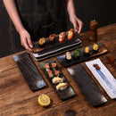 Axyaa Ceramic Sushi Plate Saury BBQ Sashimi Long Square Creative Stone Tableware