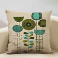 Nordic Style Cotton Tree Of Love Throw Pillow Cover 45x45CM Square Axyaa Brand