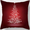 Christmas Elk Print Pillowcase 45x45cm for Sofa, Car, Bedroom, Living Room by Axyaa