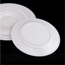 Axyaa Melamine Steak Trays Round Dinner Plates Western Food Dish Plate Dine Set