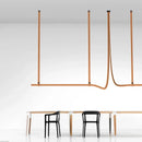Axyaa Modern Leather Belt Chandelier Pendant Light for Home and Bar Decor