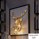 Axyaa Modern Antler Deer Wall Lamp | Bedroom Kitchen Home Decor Wall Sconces Lamps