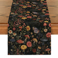 Axyaa Black Cats Butterflies Table Runner for Farmhouse Dining and Wedding Party