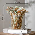 Axyaa Cave Stone Ceramic Vase for Home Decor and Floral Arrangements