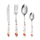 Axyaa Cute Girl Strawberry Cutlery Set - Stainless Steel & Ceramic Handle
