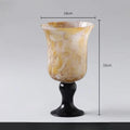 Axyaa Elegant Glass Vase for Flowers, Antique Wind Lamp, Hydroponic Décor