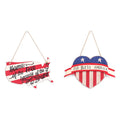 Axyaa American Flag Pendant Door Wall Hanging 28.5cm Party Decor