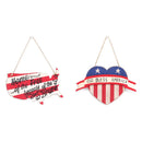 Axyaa American Flag Pendant Door Wall Hanging 28.5cm Party Decor