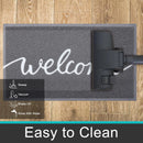 Axyaa Garden Dirt Trapper Entryway Mat - Cute Letters Non-Slip Door Mat