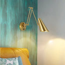 Axyaa Swing Arm LED Wall Lamp Aplique De Pared for Bedside Lighting