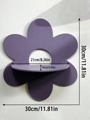 Axyaa Flower Wall Shelf: Cute Nursery Decor, Floating Display Stand for Kids' Room