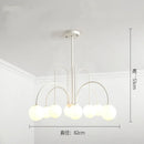 Axyaa Copper Magic Bean Pendant Light: Modern Designer Chandelier for Various Spaces