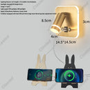 Axyaa LED Reading Wall Lamp USB Charging for Hotel Corridor Bedroom Interiors