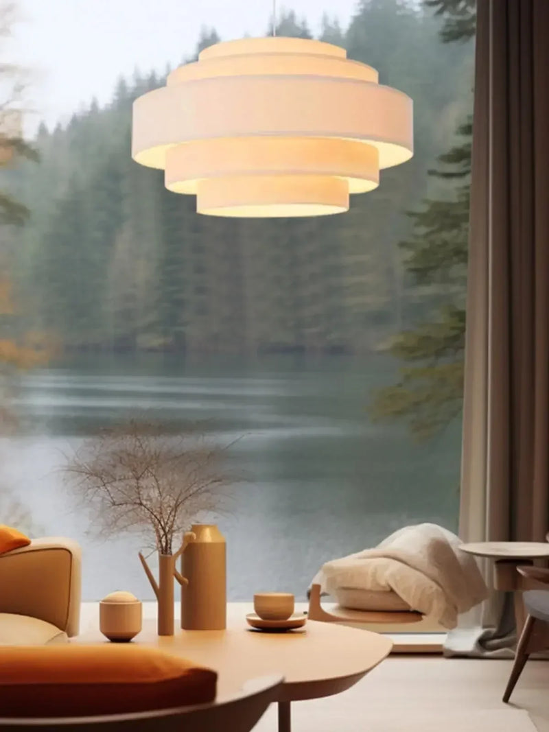 Axyaa Wabi Sabi Cloth Ceiling Chandelier for Home Decor