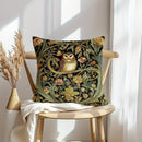 Floral Owl Bird Print Pillowcase for Living Room & Bedroom Decor by Axyaa