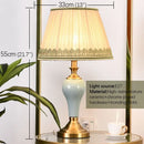 Axyaa Luxury Ceramics Table Lamp LED Modern Design for Living Room Bedroom