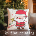 Cute Santa Claus Christmas Pillow Cover for Sofa, Bedroom, Car - Axyaa