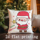 Cute Santa Claus Christmas Pillow Cover for Sofa, Bedroom, Car - Axyaa