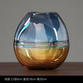 Axyaa Glass Luxury Vase for Home Decoration & Artificial Flowers
