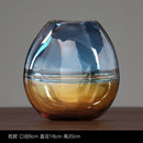 Axyaa Glass Luxury Vase for Home Decoration & Artificial Flowers