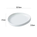 Axyaa Solid Color Salad Plate Set: Creative Tableware in Irregular Shape for Restaurant & Kitchen