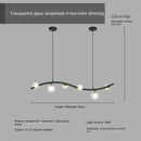 Axyaa Nordic Iron Glass Ball Chandelier LED Light for Home and Business