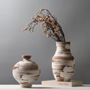 Retro Ceramic Vases by Axyaa: Stylish Dried Flower Vases & Creative Home Decor Ornaments