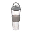 Axyaa Double-Layer Plastic Cup with Straw | Large Capacity | Leak-Proof | Student Friendly