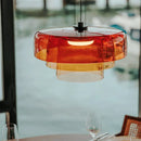 Colorful Glass Pendant Chandelier by Axyaa - Stylish Lighting for Bar, Living Room, Dining Table