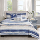 Cottage Coastal Quilt Set 6 Piece - Lightweight Bedding Layer, Shams - Axyaa Brand