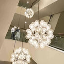 Axyaa Glass Bubble LED Pendant Chandelier for Home Decor